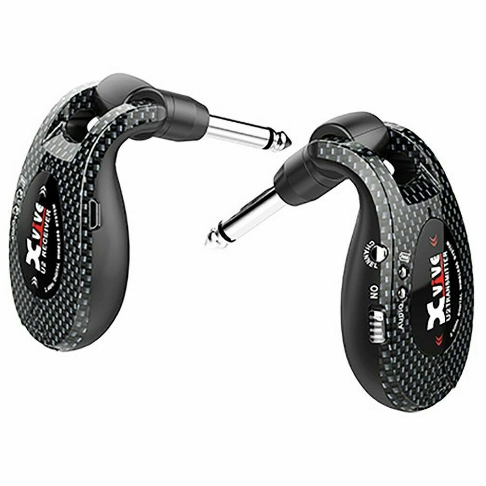 Xvive U2 Digital Rechargeable Wireless System for Electric Guitars Carbon Fiber