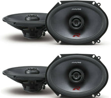 Load image into Gallery viewer, 2 Alpine R-S68 Car Speaker &lt;br/&gt; 2 pairs of Alpine R-S68 600W Max (200W RMS) 6&quot; x 8&quot; R-Type 2-Way Coaxial Car Speakers