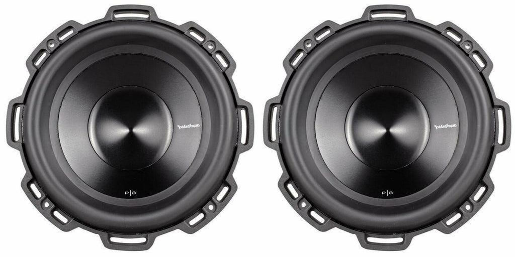 2 Rockford Fosgate P3D4-10 10" Punch P3 Series 1000 Watts Subwoofer