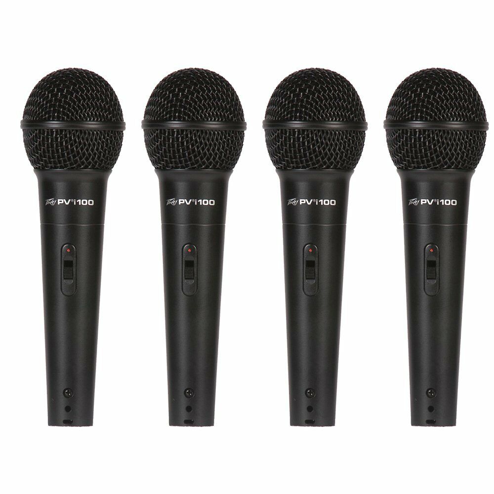 4 Peavey PV i100 Handheld Dynamic Cardioid Vocal Stage with xlr cable