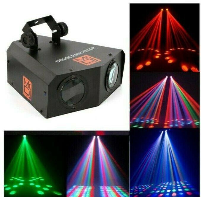 MR DJ DOUBLESHOOTER 16 Patterns 2 Eyes DMX512 Stage Lighting 102 LED Lights Party DJ Disco