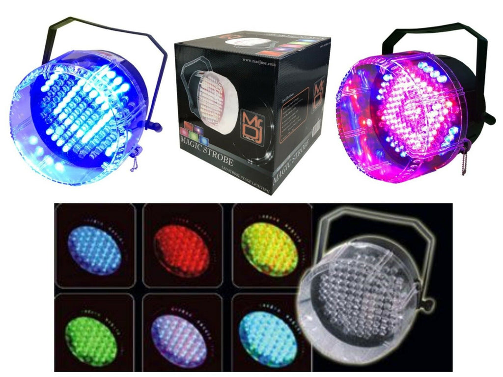 MR DJ MAGICSTROBE 112 RGB Led Strobe Effect Stage Lighting with RGB Color Mixing & Sound Activation