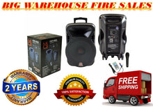 Load image into Gallery viewer, DSP4000 4000W Bluetooth DSP FM Radio USB Portable PA DJ KARAOKE Speaker