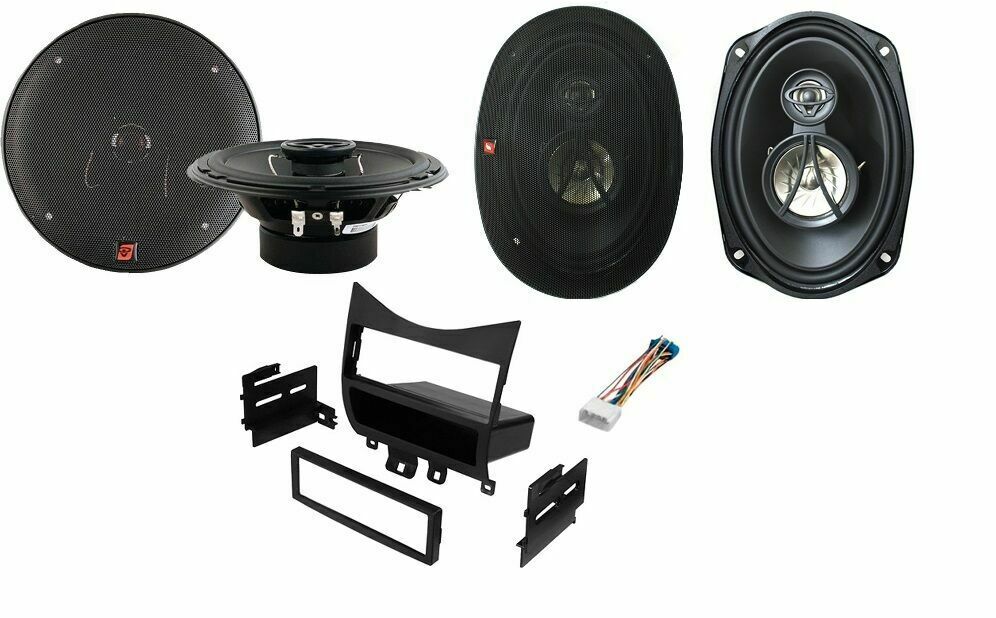 Fits Honda Accord 2003-2007 1-Din Installation Kit + Cerwin-Vega Front & Rear Speakers