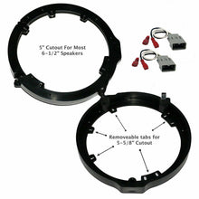 Charger l&#39;image dans la galerie, Patron Honda 6.5&quot; Or 6.75&quot; Speaker Adapter 1Pair With Speaker Harness Front and Rear