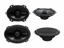 Charger l&#39;image dans la galerie, 2) Rockford Fosgate P1572 5x7&quot; 120W + 2) P1692 6x9&quot; 150W 2 Way Car Speakers