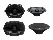 Load image into Gallery viewer, 2) Rockford Fosgate P1572 5x7&quot; 120W + 2) P1692 6x9&quot; 150W 2 Way Car Speakers