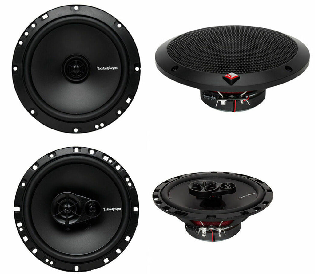 Rockford Fosgate R165X3 6.5" 90W 3 Way + R1675X2 6.75" 2Way Car Speakers Coaxial