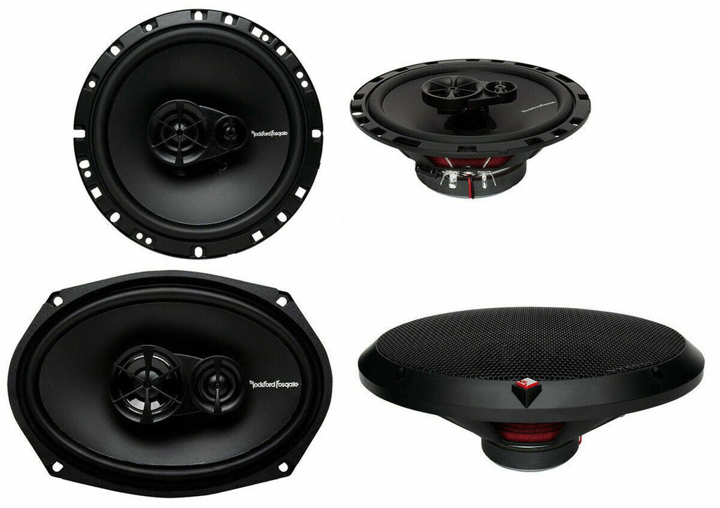 Rockford Fosgate R169X3 6x9 260W 3 Way + R1675 6.75" 2Way Car Speakers Coaxial