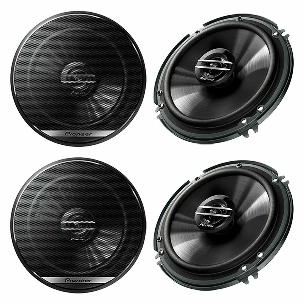 2 Pairs Pioneer Front and Rear Door Speakers, 300 Watts TS-G1620F Fit GM