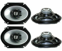 Load image into Gallery viewer, 4 Kenwood Car KFCC6866S 6x8" 500 Watt 2-Way Car Audio Coaxial Speakers Stereo