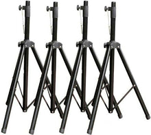 Load image into Gallery viewer, 4 MR DJ SS250 Speaker Stand &lt;br/&gt; Universal Black Heavy Duty Folding Tripod PRO PA DJ Home On Stage Speaker Stand Mount Holder