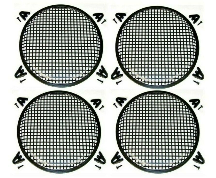 4 Absolute 10" SubWoofer Metal Mesh Cover Waffle Speaker Grill Protect Guard DJ