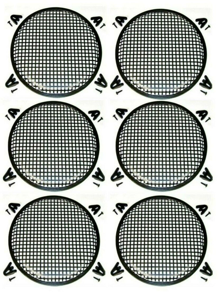 6 Patron 12" SubWoofer Metal Mesh Cover Waffle Speaker Grill Protect Guard DJ