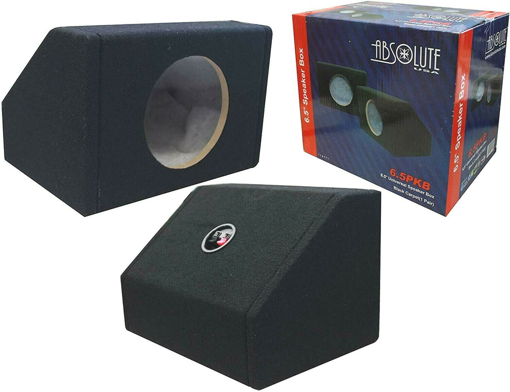 Absolute 6.5PKB 6.5" Sealed Angled/Wedge Box Speakers