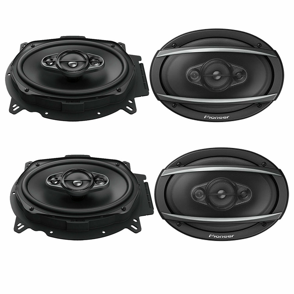 2 Pair New Pioneer 6" X 9" Car Audio Coaxial 3-Way Stereo Speaker 400W Max