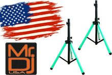 Charger l&#39;image dans la galerie, 2 MR DJ Color Stand LED Speaker Stand Tripod With LED lighting and IR control