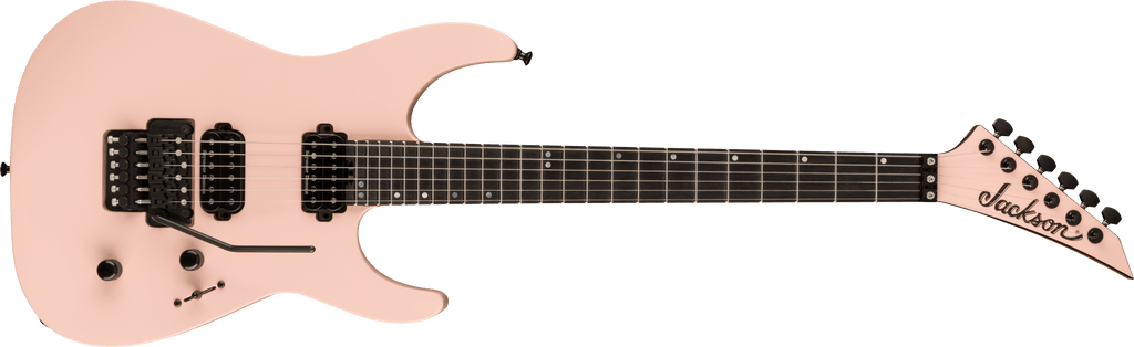 Jackson American Series Virtuoso, Streaked Ebony Fingerboard, Satin Shell Pink