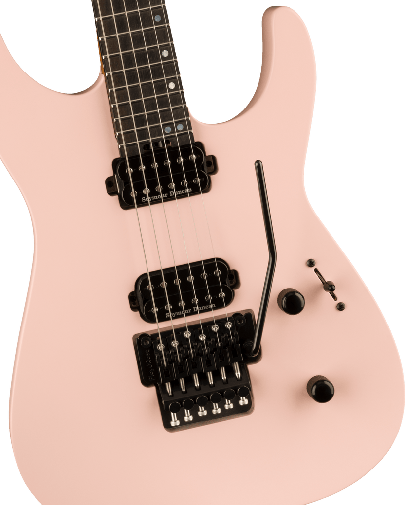 Jackson American Series Virtuoso, Streaked Ebony Fingerboard, Satin Shell Pink