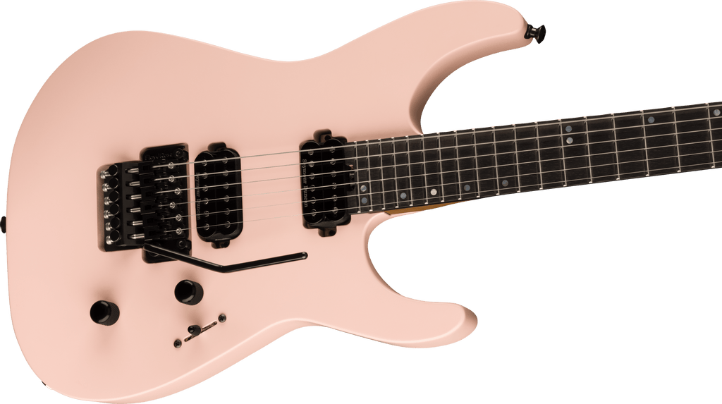 Jackson American Series Virtuoso, Streaked Ebony Fingerboard, Satin Shell Pink