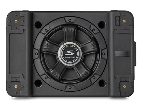 Alpine SS-SB12 Single 12” S-Series Shallow Preloaded Subwoofer Enclosure Bundle