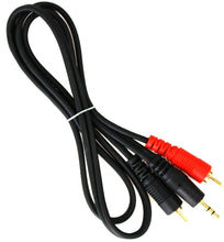 Load image into Gallery viewer, Absolute USA Y Cable Splitter 1-Mini Plug, 2-RCA Plugs (6 feet)