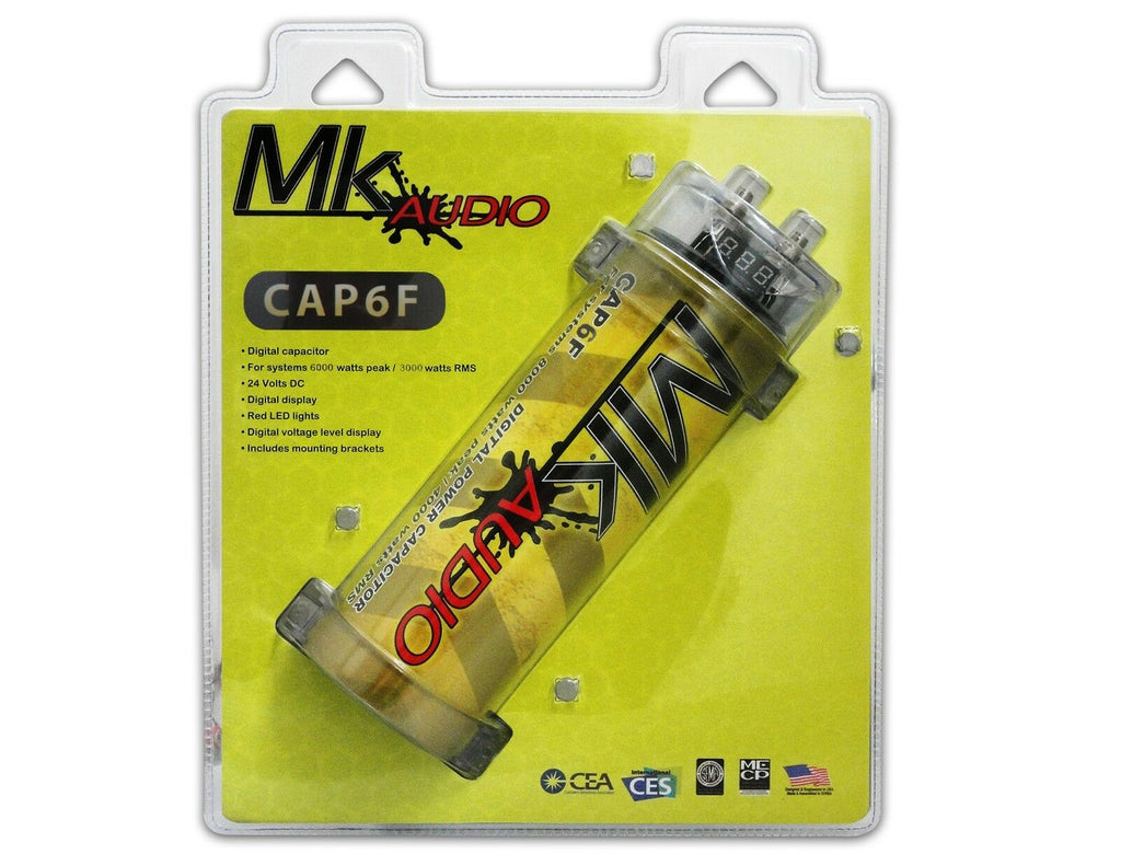 MK AUDIO CAP6F 6 Farad Power CAR Capacitor