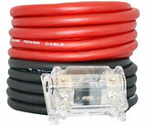 American Terminal AMPKIT0-50 0 Gauge AMP Kit<br/>0 Gauge 50 Feet ( 25ft Red & 25 Black ) Amplifier Install Wiring 6000W Amp Kit