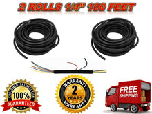 Load image into Gallery viewer, 200 feet 1/4&quot; split loom wire tubing hose cover auto home marine