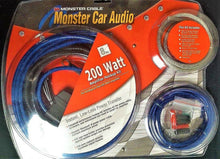 Load image into Gallery viewer, 2 Monster Car Audio BL200 Couper Car Amplifier Power Hookup Kit 8 Gauge 200 Watt
