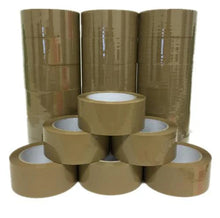 Charger l&#39;image dans la galerie, American Terminal 24 Rolls Brown Packing Tape 3&quot; x 110 Yards Strong Heavy Duty Sealing Adhesive Tapes for Moving Packaging Shipping Office and Storage (1x 24 Rolls)