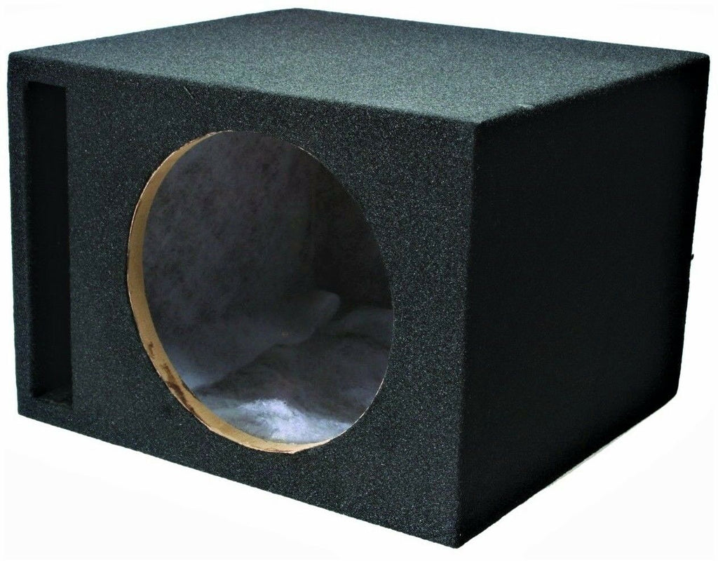 ABSOLUTE U.S.A VEGS12 Single 12" Vented Ported 3/4" MDF Car Subwoofer Enclosure Sub Box