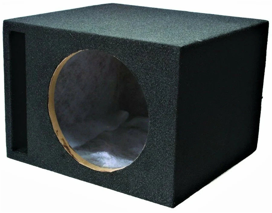 SINGLE 10" PORTED SUBWOOFER ENCLOSURE CAR AUDIO SPEAKER BOX 3/4" MDF