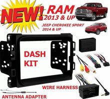 Charger l&#39;image dans la galerie, 2013 - 2017 RAM Double Din Car Stereo Installation Dash Kit +Harness +Antenna