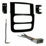 Fit 02 03 04 05 Dodge Ram Car Stereo Double Din Install Dash Kit Bundle