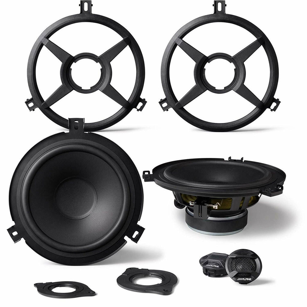 Alpine SPV-65X-WRA 225W 6.5" 2-Way Car Speaker Fit Select Jeep Wrangler