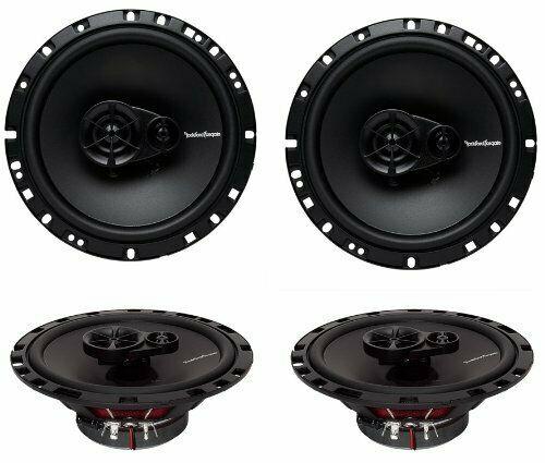 2 Pair Rockford Fosgate Prime R165X3 Car Speaker 180W Peak, 90W RMS 6.5" 3-Way PRIME Series Coaxial Speakers w/ Silk Tweeters