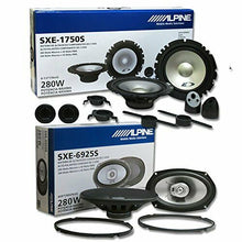 Load image into Gallery viewer, Alpine SXE-6925S 2-way 6"x9" 280 Watts Coaxial + SXE-1705S 6.5" 2-way Component Speaker