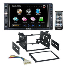 Charger l&#39;image dans la galerie, Absolute USA DD2200BT Double Din DVD, CD, MP3 Multimedia DVD CD MP3 Player Receiver With Dash Kit Harness for 86-up Honda Acura