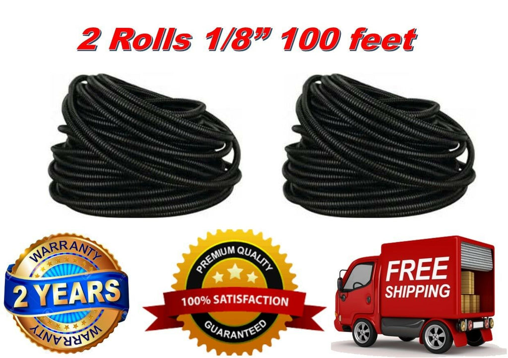 2 American Terminal SL18 100' 1/8" Split Loom Wire Tubing Automotive Home Marine