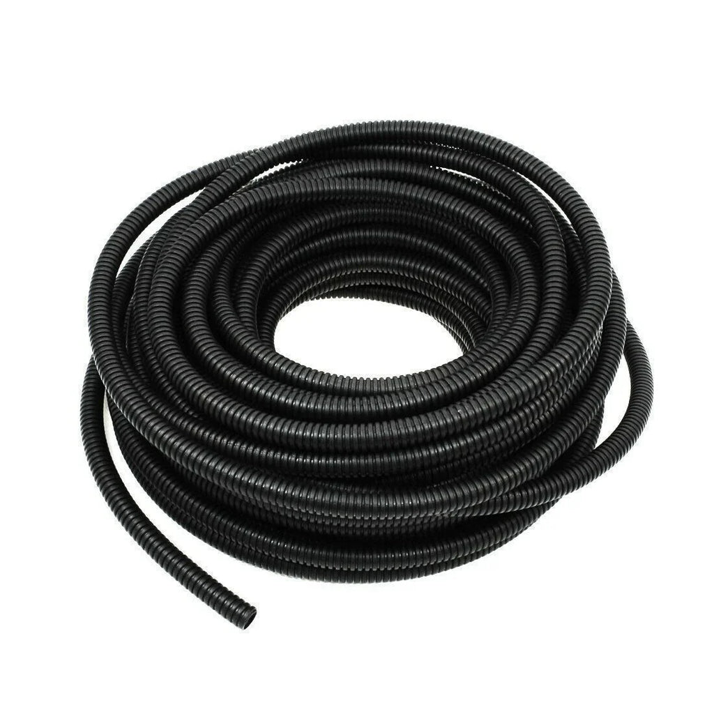 Absolute SLT10-200 200' 1" 25mm Split Wire Loom Conduit Polyethylene Corrugated Tubing Sleeve Tube