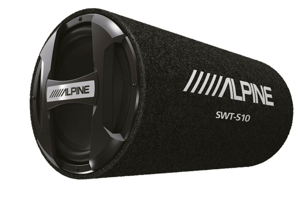 Alpine SWT-S10 1200W Max Single 10" Sealed Subwoofer Tube Enclosure