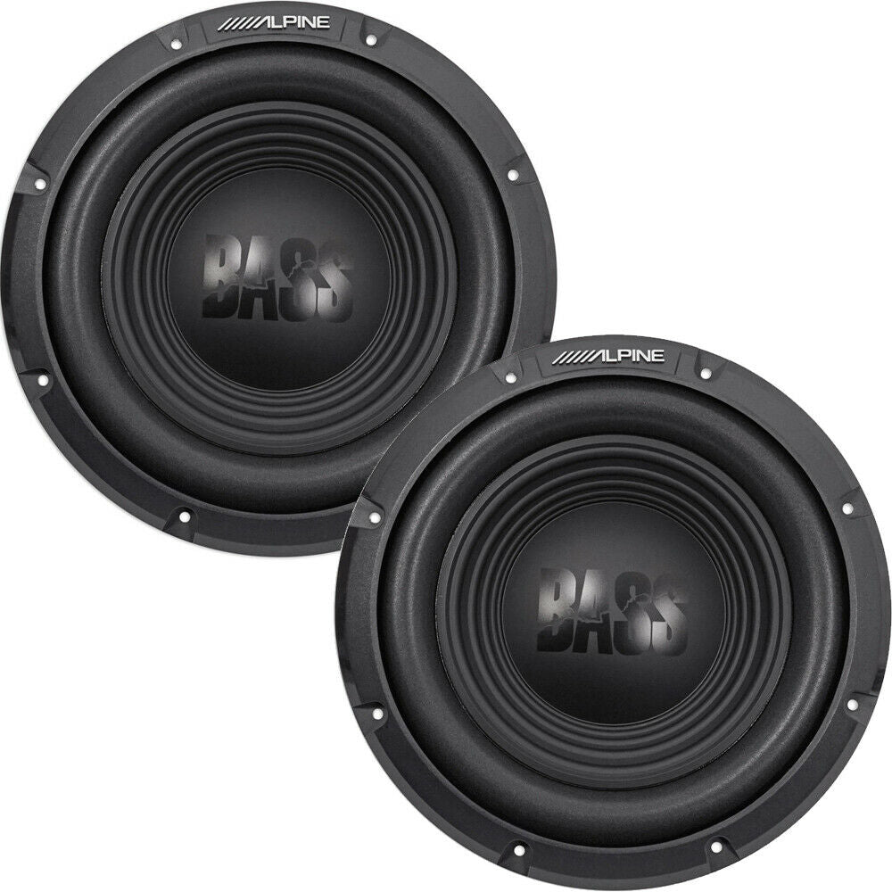 2 Alpine W12S4 12" 750W Single 4 Ohm subwoofer Bundle