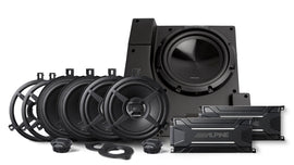 Alpine PSS-22WRA Fit Jeep Wrangler JK Unlimited Weather Resistant System Upgrade