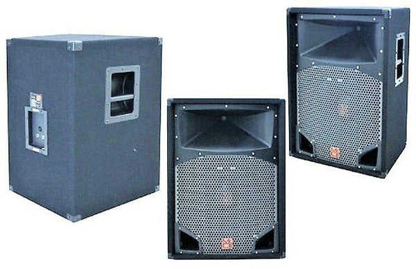 MR DJ COMS15 2-Way PA DJ Speaker 15" 2500 Watts 2" Titanium Driver