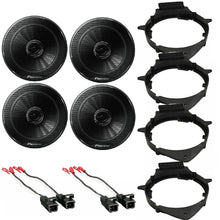 Charger l&#39;image dans la galerie, 2 Pair Pioneer TS-G1620F 2-way CAR Truck Front, Rear Door Speakers Install Kits