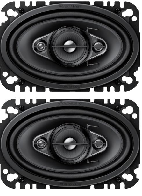 Pioneer TSA4670F 210 Watt A-Series 4" x 6" 4-Way Coaxial Speakers TS-A4670F