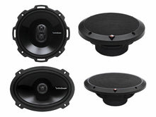 Load image into Gallery viewer, 2 Rockford Fosgate P1675 6.75&quot; 120W 3 Way + 2 P1692 6x9&quot; 150W 2 Way Speakers