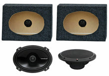 Charger l&#39;image dans la galerie, Rockford Fosgate Punch P1692 Car Speaker + 2 Angled 6x9&quot; Speaker Box&lt;br/&gt; 300W Peak, 150W RMS 6x9&quot; 2-Way Punch Series Full Range Coaxial Speakers