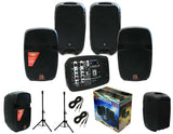 MR DJ PBX210COMBO Portable all in One Personal PA/DJ KTV System 2X 10